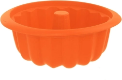 Molde de silicona para bizcocho tipo bundt con chimenea naranja SILLINIE