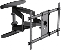 Soporte de pared para TV 40–75" con brazo articulado, inclinación y giro, VESA 600×400