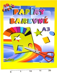 Papeles de colores A3 180 g/m², 10 hojas