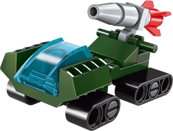 Qman Squads Extreme 3v1 mini excavadora/tanque kit de construcción 25 piezas