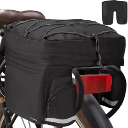Trizand 23798 Gran alforja para bicicleta 60 l, negra
