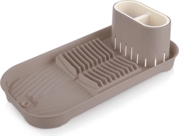 Escurridor de platos marrón 39 × 19,5 × 11 cm