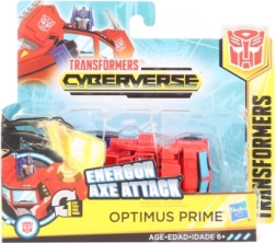 Transformers Cyberverse Optimus Prime en un paso