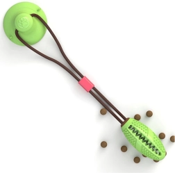 Juguete interactivo para perros con ventosa y dispensador de golosinas