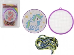 Kit de bordado en punto de cruz – unicornio para niños