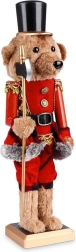 Figura navideña de osito de 39 cm