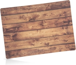 Mantel individual rectangular 43 × 30 cm con diseño de madera