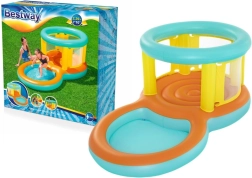 Bestway Jumptopia 2 en 1 parque infantil inflable con piscina poco profunda y cama elástica