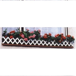 Jardinera de ventana 70–80 cm blanca