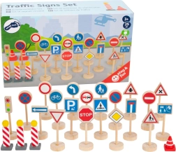 Juego de señales de tráfico de madera SMALL FOOT