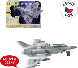 Avión de combate a fricción con luz y sonido