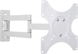 Soporte de pared para LCD/LED de 19-37 pulgadas, doble brazo, ajustable, blanco