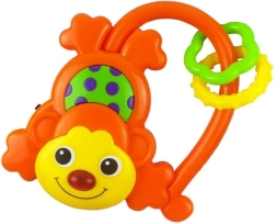 Sonajero infantil con sonido Baby Mix monito naranja