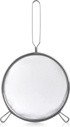 Colador de cocina de acero inoxidable con mango largo 24,5 cm
