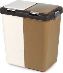 Cubo de basura plástico para clasificación de residuos 2×20 l