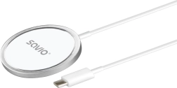 Cargador inalámbrico inductivo magnético 15 W Savio