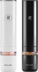 Juego de 2 molinillos eléctricos para especias ZWILLING Enfinigy, negro y blanco