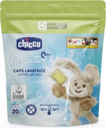 Chicco Cápsulas de detergente Baby Sensitive para ropa de bebé 20 unidades