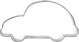 Cortador de galletas con forma de coche de acero inoxidable 7,5 cm