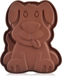 Molde de silicona para hornear con forma de perro 20 × 16 × 4,5 cm