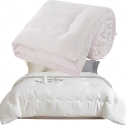 Edredón transpirable para todo el año 200 × 220 cm blanco