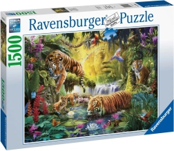 Puzzle de 1500 piezas Tigres tranquilos RAVENSBURGER