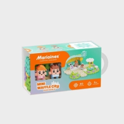 Set de construcción Mini Waffle – cafetería, 80 piezas