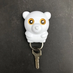 Perchero de pared para llaves – osito blanco