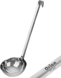 Cucharón de acero inoxidable 75 ml, 29 cm