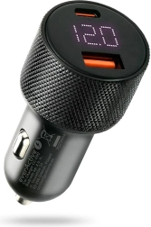 Cargador para coche EVERACTIVE 75 W con USB-C PD y USB-A QC 3.0