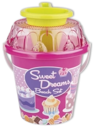 Androni set de arena con embudo mediano – Rosa