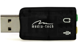 Tarjeta de sonido USB con surround virtual 5.1