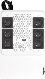 Fuente de alimentación de respaldo UPS LEGRAND Keor Multiplug 800 VA con AVR, 4+2 tomas FR