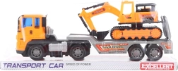 Camión de plástico con excavadora para niños