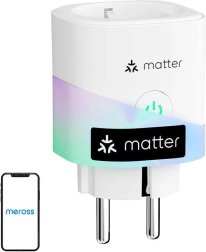 Enchufe inteligente con medición de consumo MEROSS (Matter)