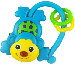 Sonajero infantil con sonido Baby Mix monito azul