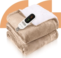 Manta eléctrica calefactable CozyHeat 160 W beige