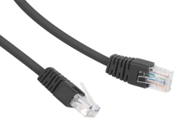 Patchcord categoría 6 UTP 0,25 m negro