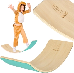 Tabla de equilibrio de madera con fieltro Lulilo AJLO – Tyrkysová