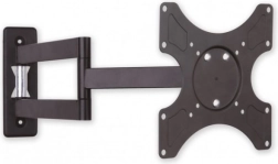 Soporte de pared para LCD/LED 19–37" con brazo doble, 25 kg, negro