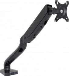 Soporte de monitor ajustable con muelle de gas y puertos USB