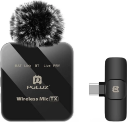 Micrófono de solapa inalámbrico PULUZ con receptor USB‑C