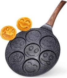 Sartén granitada para huevos con 7 cavidades BLACK & WOOD 26 cm