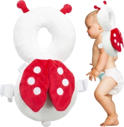 Mochila protectora para primeros pasos – cojín de cabeza para niños – Mariquita