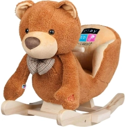 Osito mecedor de peluche con sonidos PlayTo, marrón