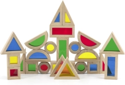 Juego de bloques de madera de colores de Viga