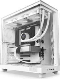 Caja de PC NZXT H6 Flow blanca con ventana lateral