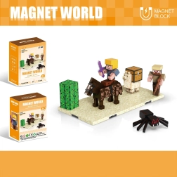 Set de construcción Magnet World Convoy del Desierto