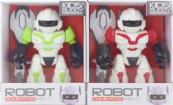 Robot de plástico a pilas con luces y sonidos