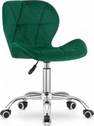 Silla de oficina giratoria de terciopelo, verde NOTO